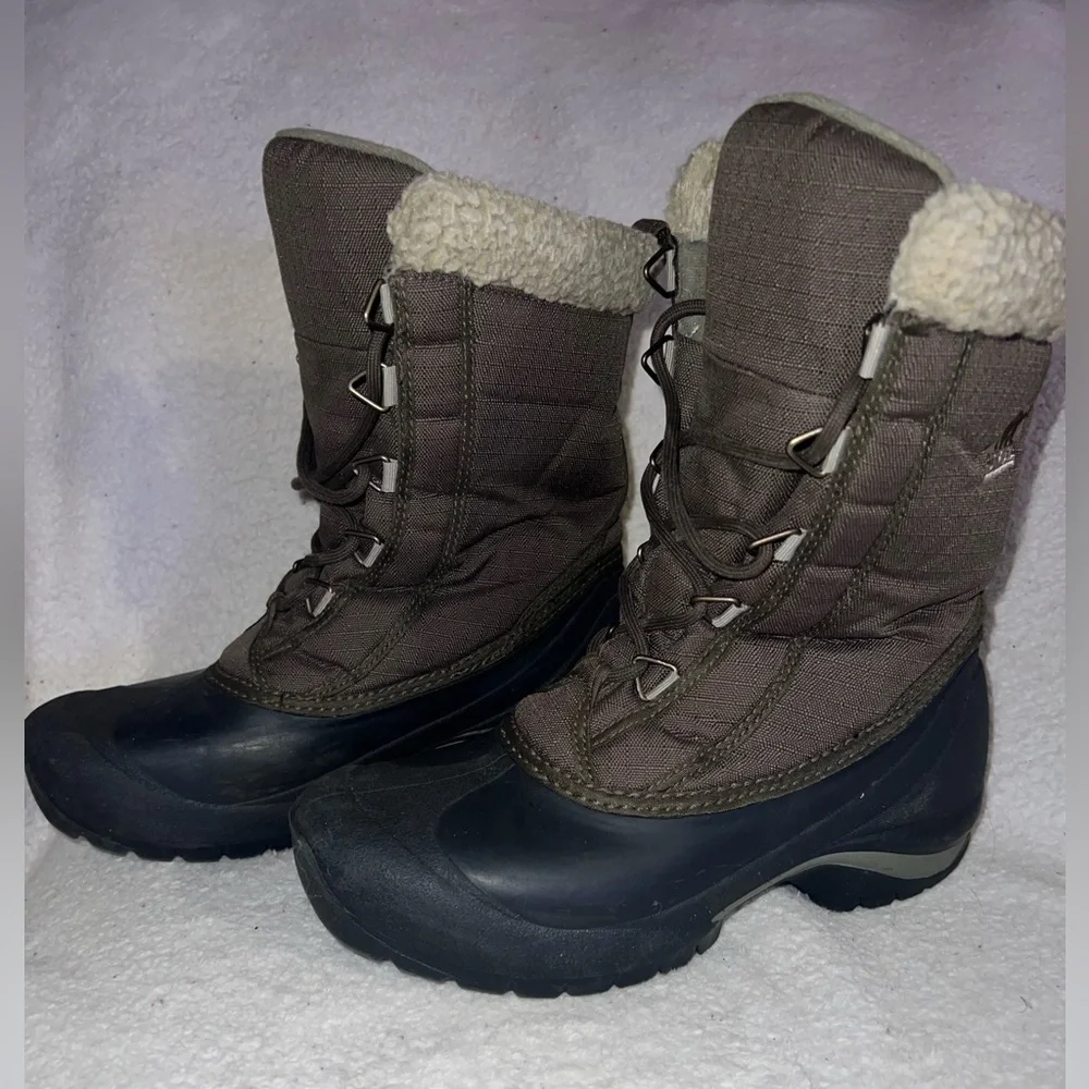 Sorel Women Cumberland Insulated Winter Snow Boots | Size 7 | Brown | Cream |